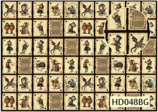 Декупажная карта А4 Hobby-Decor, HD048BG