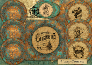 - background paper - A4 decoupage card Hobby-Decor, HD235BG 1