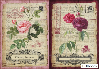 Декупажная карта А4 Hobby-Decor, HD022VG